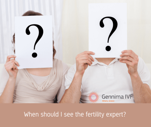 When should I see the fertility expert?