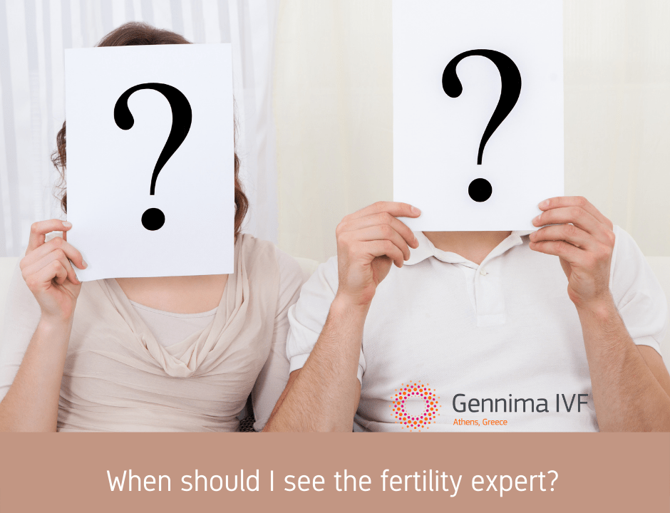 When should I see the fertility expert?