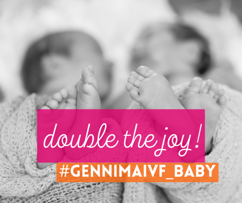 With our first treatment we had those two lines at the pregnancy test and we had our twins!