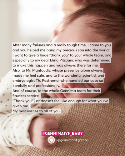 After many failures and a really tough time, I came to you, and you helped me bring my precious son into the world!