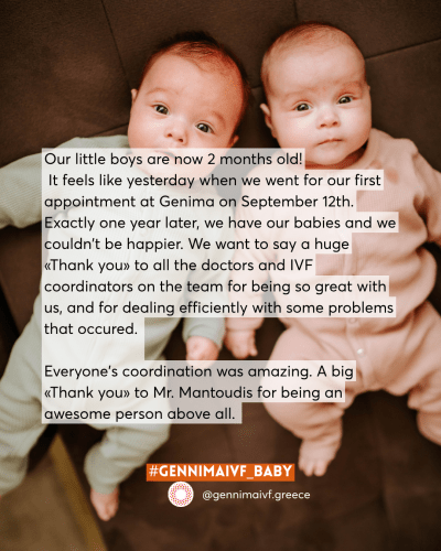 Exactly one year later, we have our babies and we couldn’t be happier.