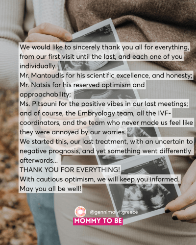 We started this, our last treatment, with an uncertain to negative prognosis, and yet something went differently afterwards…